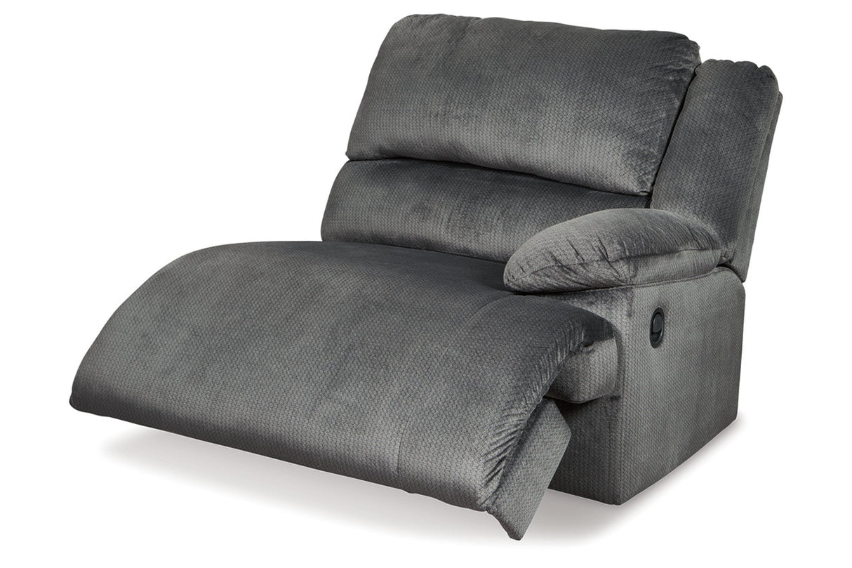 Clonmel Charcoal 5-Piece Reclining Sectional -  Ashley - Luna Furniture