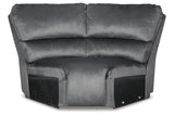 Clonmel Charcoal 6-Piece Reclining Sectional -  Ashley - Luna Furniture