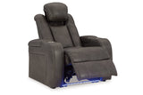 Fyne-Dyme Shadow Power Reclining Sofa, Loveseat and Recliner -  Ashley - Luna Furniture