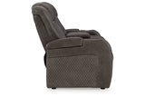 Fyne-Dyme Shadow Power Reclining Sofa, Loveseat and Recliner -  Ashley - Luna Furniture