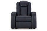 Fyne-Dyme Sapphire Power Reclining Sofa, Loveseat and Recliner -  Ashley - Luna Furniture