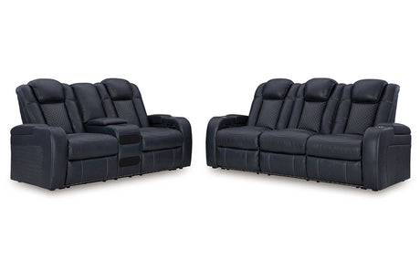 Fyne-Dyme Sapphire Power Reclining Living Room Set -  Ashley - Luna Furniture