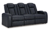 Fyne-Dyme Sapphire Power Reclining Sofa, Loveseat and Recliner -  Ashley - Luna Furniture