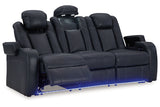 Fyne-Dyme Sapphire Power Reclining Sofa, Loveseat and Recliner -  Ashley - Luna Furniture