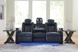 Fyne-Dyme Sapphire Power Reclining Sofa, Loveseat and Recliner -  Ashley - Luna Furniture