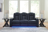 Fyne-Dyme Sapphire Power Reclining Sofa, Loveseat and Recliner -  Ashley - Luna Furniture