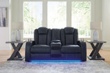 Fyne-Dyme Sapphire Power Reclining Sofa, Loveseat and Recliner -  Ashley - Luna Furniture