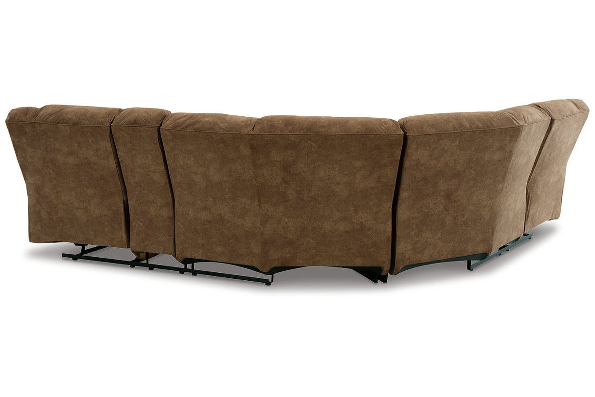 Partymate Brindle 2-Piece Reclining Sectional -  Ashley - Luna Furniture