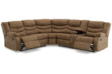 Partymate Brindle 2-Piece Reclining Sectional -  Ashley - Luna Furniture