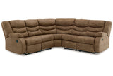 Partymate Brindle 2-Piece Reclining Sectional -  Ashley - Luna Furniture