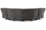 Partymate Slate 2-Piece Reclining Sectional -  Ashley - Luna Furniture