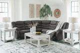 Partymate Slate 2-Piece Reclining Sectional -  Ashley - Luna Furniture