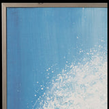 36x48 Handpainted Waves Canvas, Aqua from Sagebrook Home - Luna Furniture