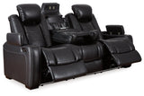 Party Time Midnight Power Reclining Sofa and Loveseat with Power Recliner from Ashley - Luna Furniture