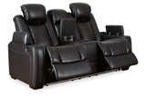 Party Time Midnight Power Reclining Sofa and Loveseat with Power Recliner from Ashley - Luna Furniture