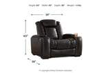 Party Time Midnight Power Reclining Sofa and Recliner -  Ashley - Luna Furniture