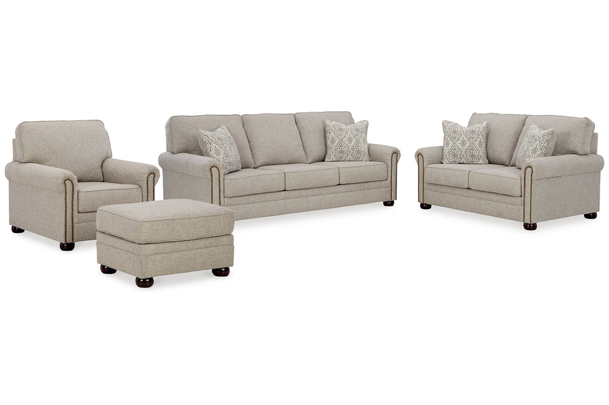 Gaelon Dune Sofa, Loveseat, Chair and Ottoman -  Ashley - Luna Furniture