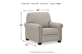 Gaelon Dune Sofa, Loveseat, Chair and Ottoman -  Ashley - Luna Furniture