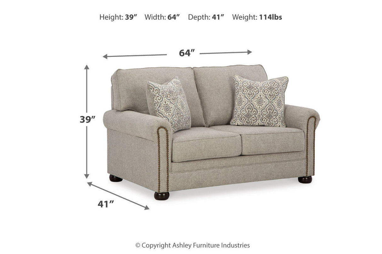 Gaelon Dune Sofa, Loveseat, Chair and Ottoman -  Ashley - Luna Furniture