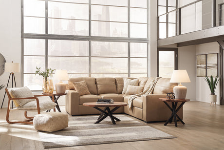 Bandon Toffee 2-Piece Sectional from Ashley - Luna Furniture