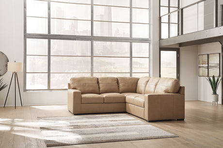 Bandon Toffee 2-Piece Sectional from Ashley - Luna Furniture