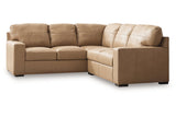 Bandon Toffee Leather 2-Piece LAF Sectional from Ashley - Luna Furniture