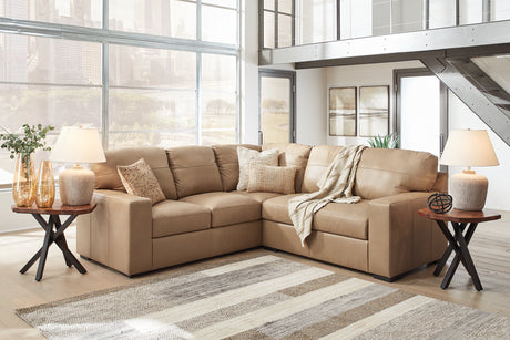 Bandon Toffee 2-Piece Sectional from Ashley - Luna Furniture