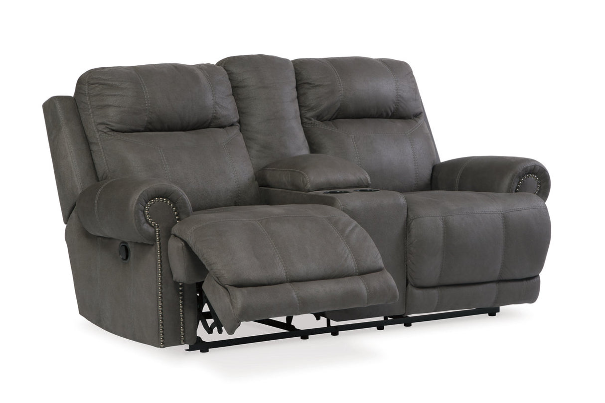 Austere Gray Reclining Sofa and Loveseat from Ashley - Luna Furniture