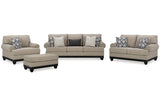 Elbiani Alloy Sofa, Loveseat, Oversized Chair and Ottoman -  Ashley - Luna Furniture