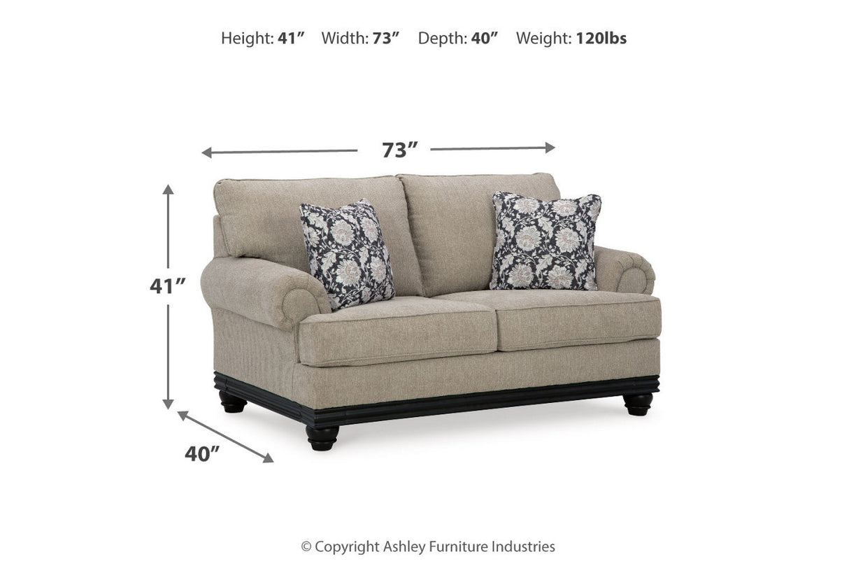 Elbiani Alloy Sofa, Loveseat, Oversized Chair and Ottoman -  Ashley - Luna Furniture