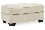 Haisley Ivory Oversized Chair and Ottoman -  Ashley - Luna Furniture