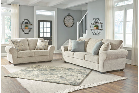 Haisley Ivory Sofa, Loveseat, Oversized Chair and Ottoman -  Ashley - Luna Furniture
