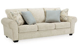 Haisley Ivory Sofa, Chair, and Ottoman -  Ashley - Luna Furniture