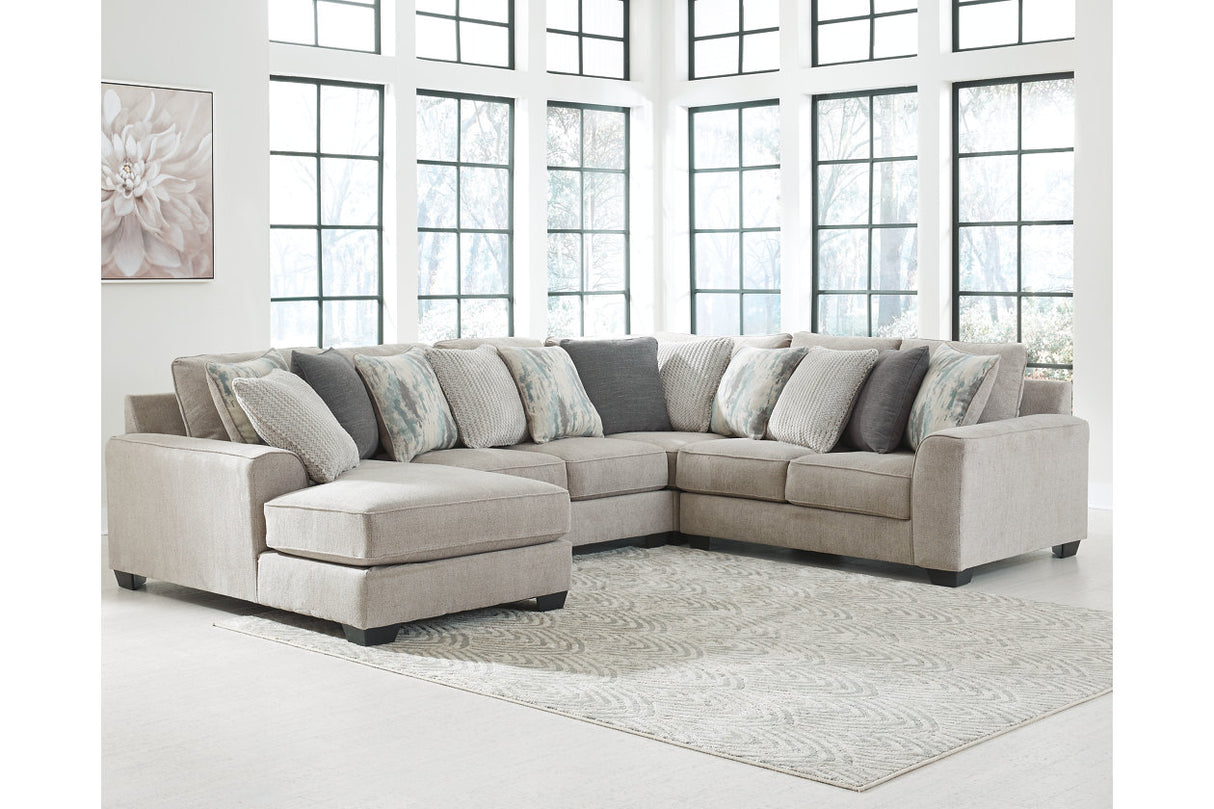 Ardsley 5-Piece Sectional and Ottoman from Ashley - Luna Furniture