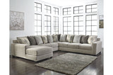 Ardsley Pewter 4-Piece Sectional with Chaise from Ashley - Luna Furniture