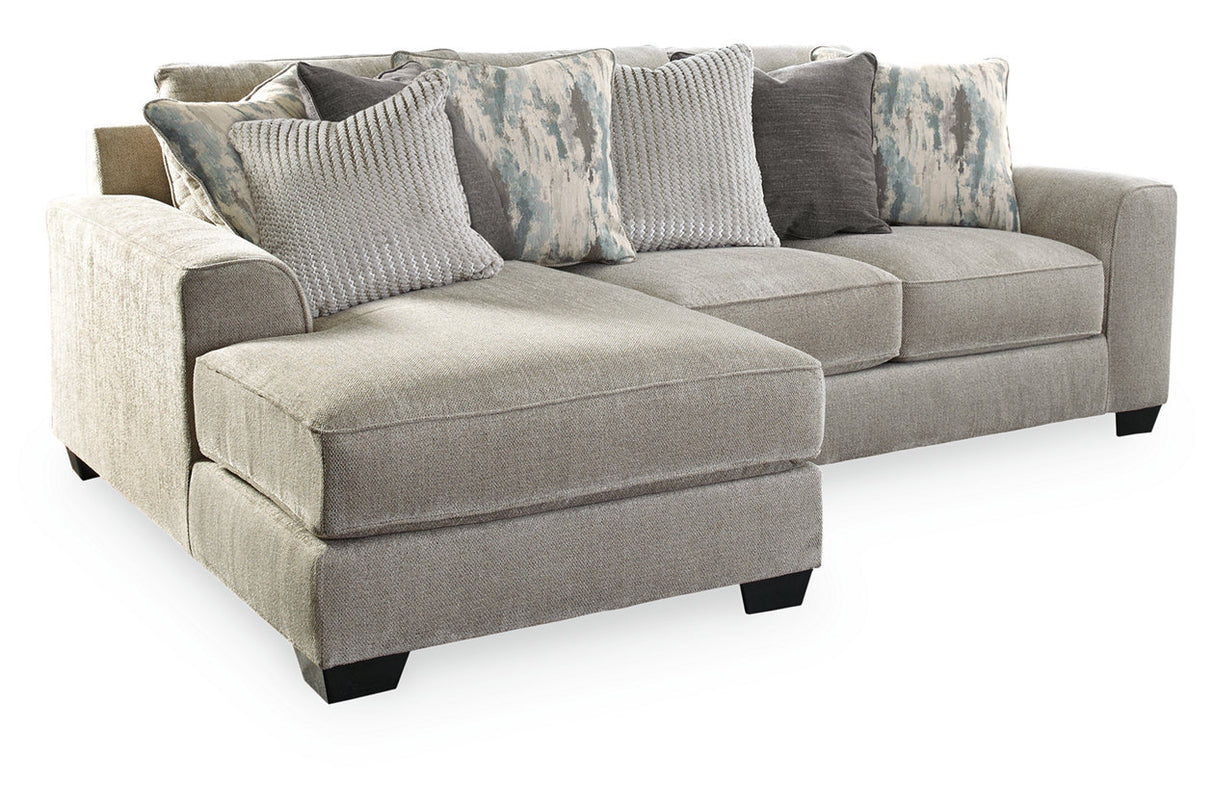 Ardsley Pewter 2-Piece Sectional with Chaise from Ashley - Luna Furniture