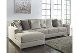 Ardsley Pewter 2-Piece Sectional with Chaise -  Ashley - Luna Furniture