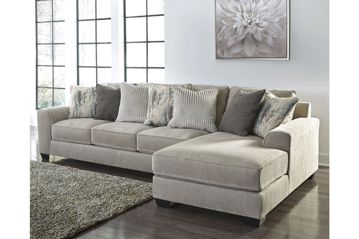 Ardsley Pewter 2-Piece Sectional with Chaise -  Ashley - Luna Furniture