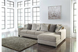 Ardsley Pewter 2-Piece Sectional with Chaise -  Ashley - Luna Furniture