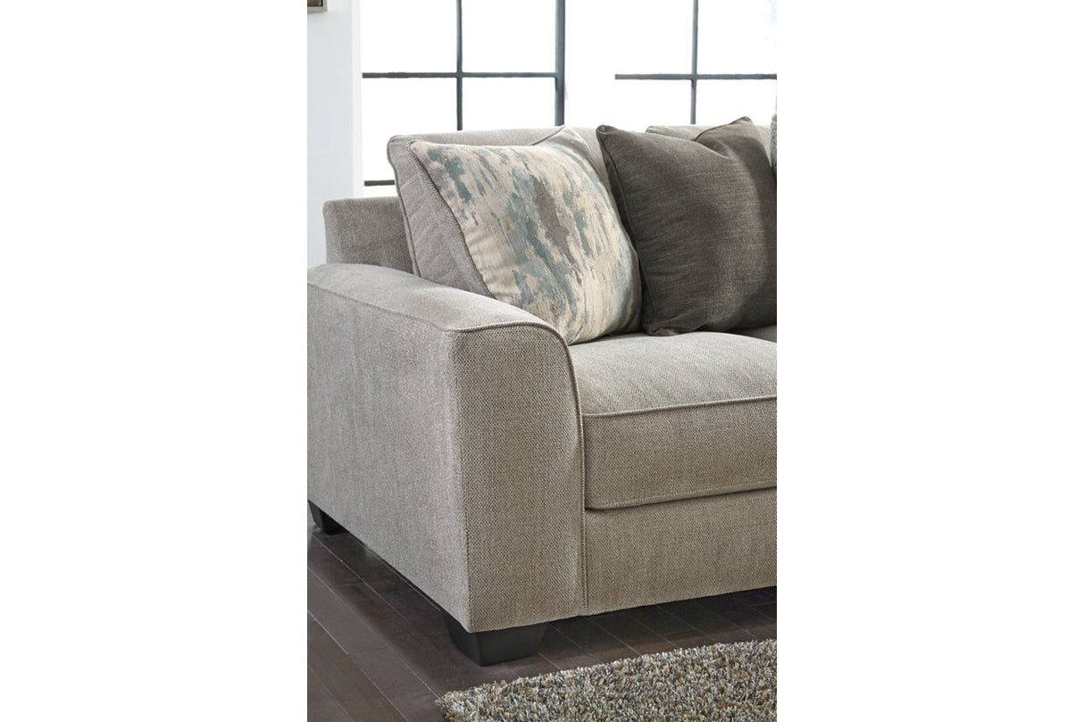 Ardsley Pewter 4-Piece Sectional with Chaise -  Ashley - Luna Furniture