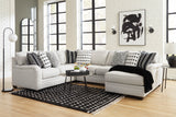 Huntsworth Dove Gray 4-Piece RAF Chaise Sectional -  Ashley - Luna Furniture