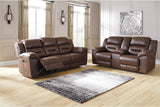 Stoneland Chocolate Power Reclining Sofa and Loveseat from Ashley - Luna Furniture