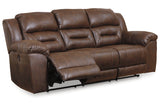 Stoneland Chocolate Power Reclining Sofa and Loveseat from Ashley - Luna Furniture