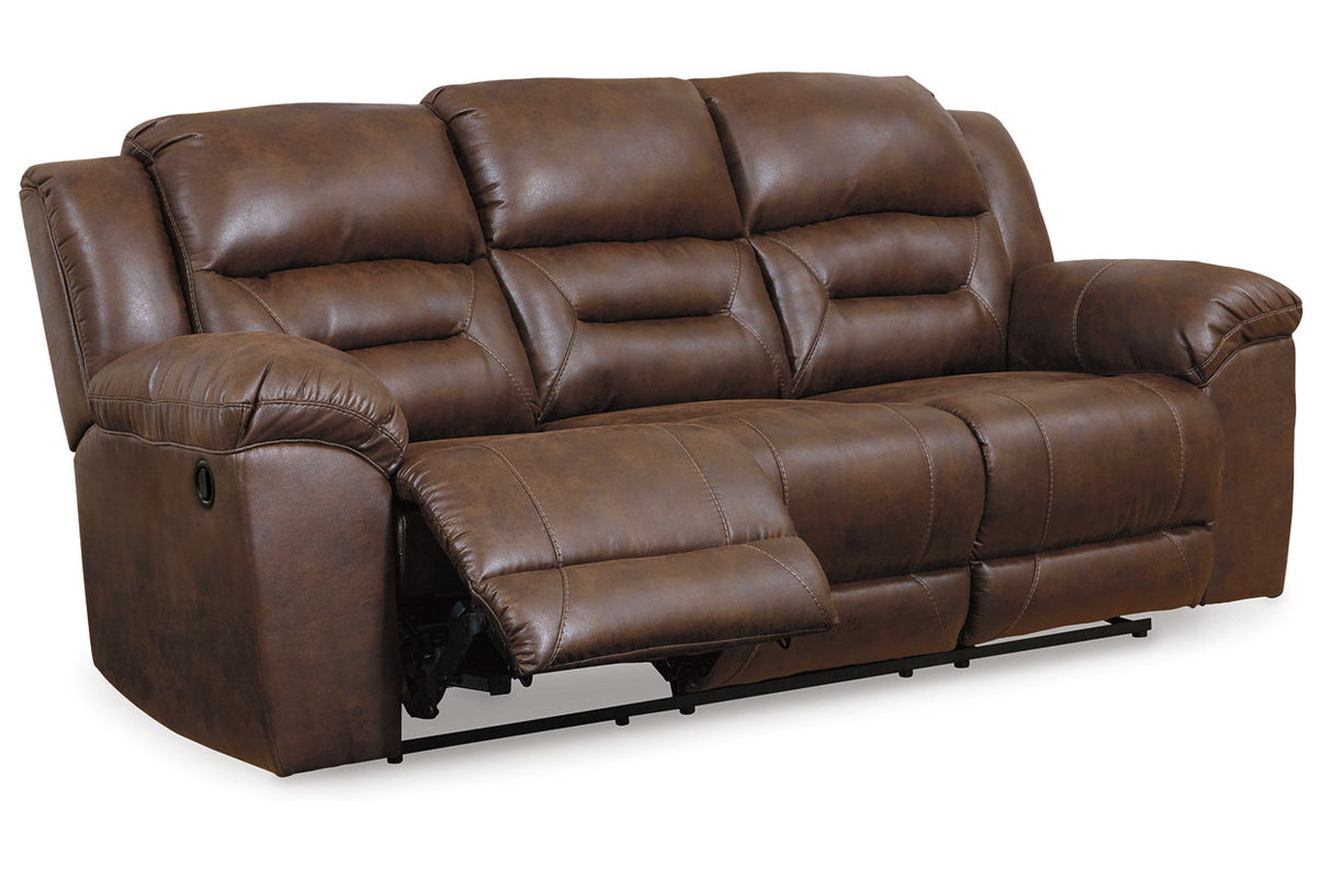 Stoneland Chocolate Reclining Sofa, Loveseat and Recliner from Ashley - Luna Furniture