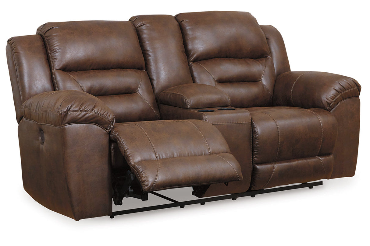 Stoneland Chocolate Power Reclining Sofa and Loveseat from Ashley - Luna Furniture