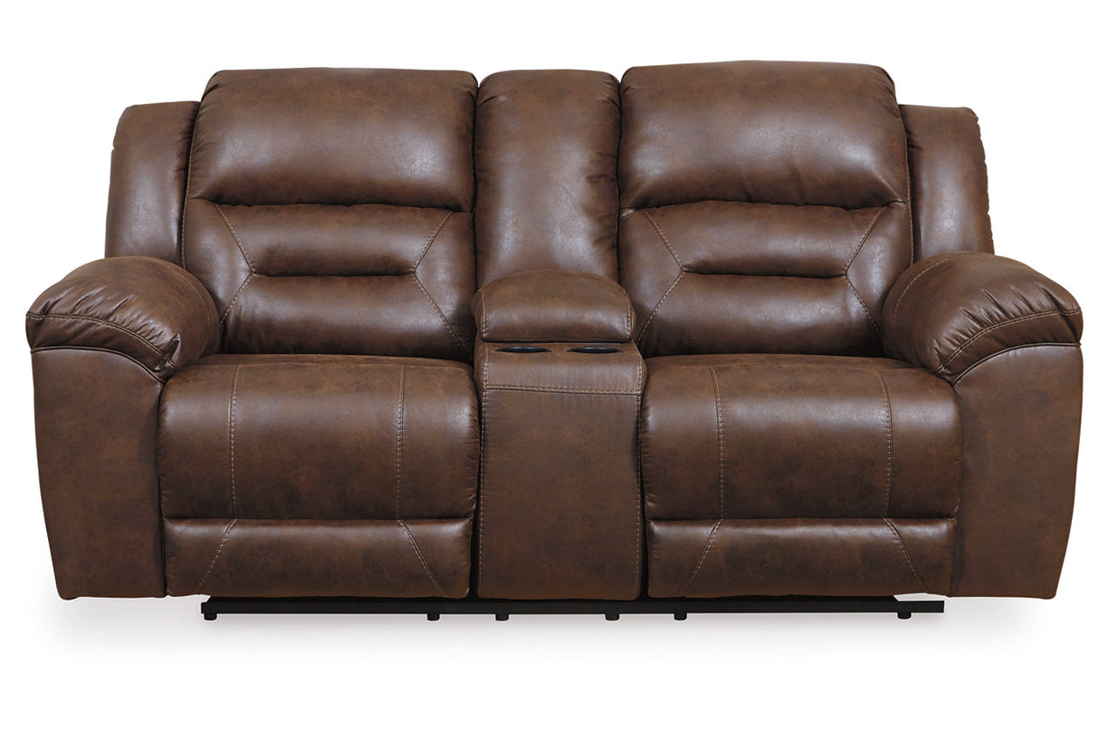 Stoneland Chocolate Power Reclining Sofa, Loveseat and Recliner from Ashley - Luna Furniture