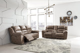 Stoneland Fossil Power Reclining Sofa and Loveseat from Ashley - Luna Furniture