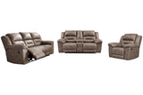 Stoneland Fossil Reclining Sofa, Loveseat and Recliner from Ashley - Luna Furniture