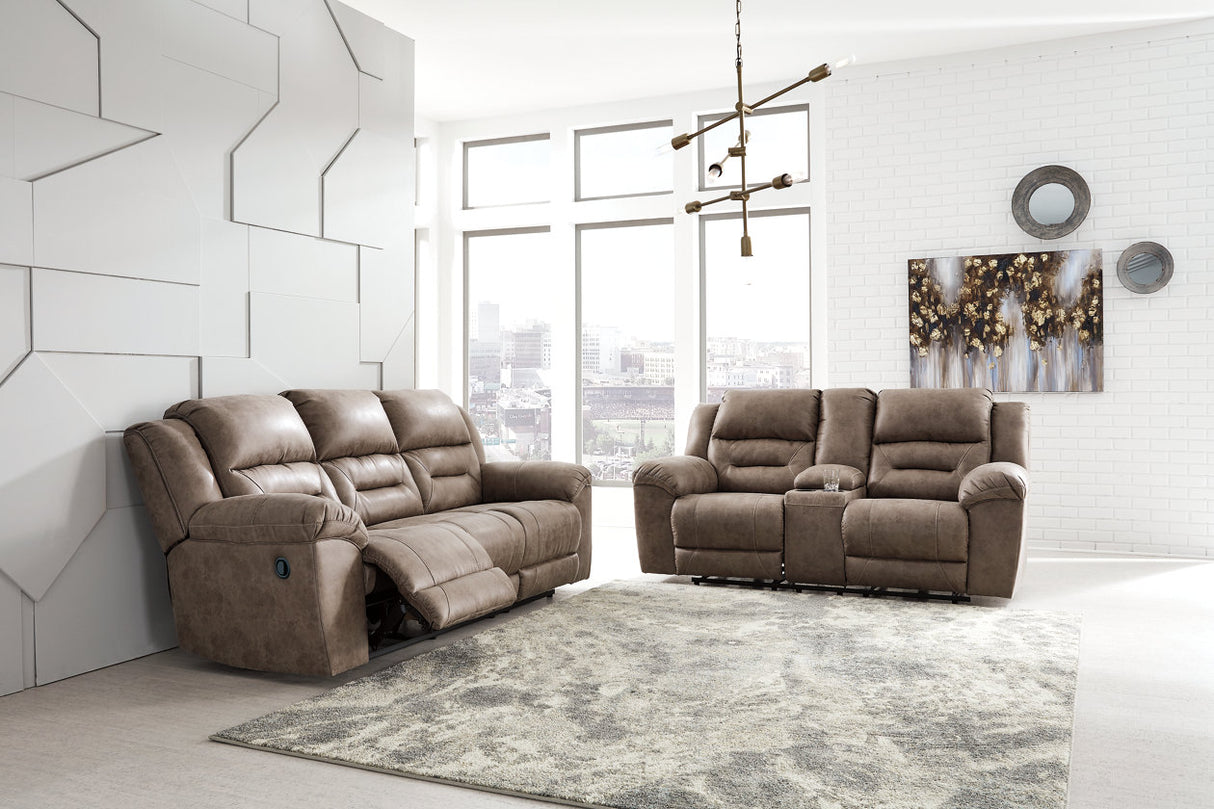 Stoneland Fossil Reclining Sofa and Loveseat from Ashley - Luna Furniture