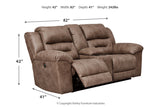 Stoneland Fossil Reclining Sofa and Power Reclining Loveseat from Ashley - Luna Furniture